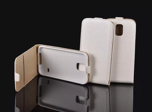 Sony Xperia Z3 D6603 fehér szilikon keretes vékony flip tok