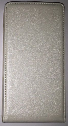 Sony Xperia Z3 D6603 fehér szilikon keretes vékony flip tok