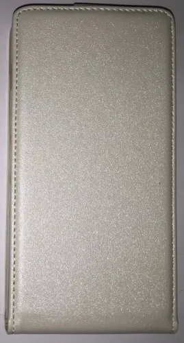 Sony Xperia Z3 D6603 fehér szilikon keretes vékony flip tok