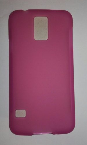 Samsung G900 Galaxy S5 pink Szilikon tok