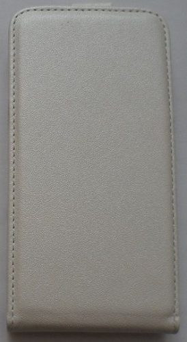 LG F70 D315 fehér szilikon keretes vékony flip tok