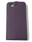 Sony Xperia Z3 Compact D5803 lila szilikon keretes vékony flip tok