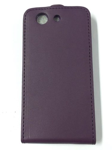 Sony Xperia Z3 Compact D5803 lila szilikon keretes vékony flip tok