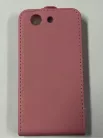 Sony Xperia Z3 Compact D5803 pink rózsaszín szilikon keretes vékony flip tok