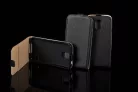 Sony Xperia C3 D2533 fekete szilikon keretes vékony flip tok