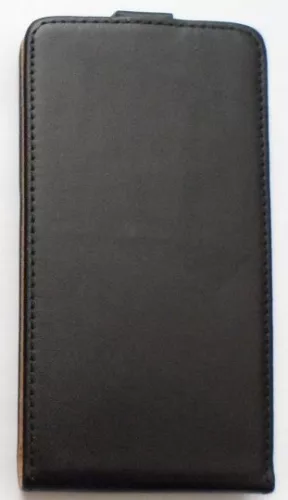 Sony Xperia C3 D2533 fekete szilikon keretes vékony flip tok