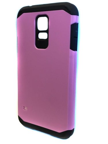 Samsung G900F Galaxy S5 Pink Armor Kemény Hátlap Tok