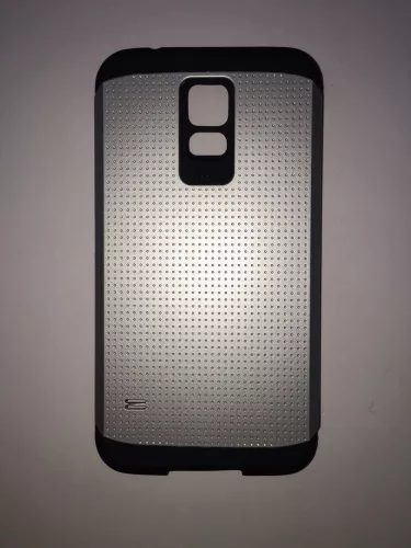Samsung G900F Galaxy S5 Ezüst Armor Pöttyös Kemény Hátlap Tok