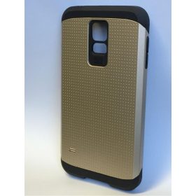   Samsung G900F Galaxy S5 Arany Armor Pöttyös Kemény Hátlap Tok