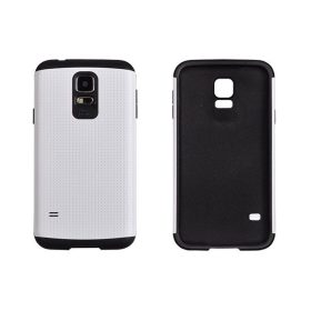   Samsung G900F Galaxy S5 Fehér Armor Pöttyös Kemény Hátap Tok