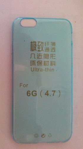 iPhone 6 6S (4,7") ultra vékony 0.3mm türkiz szilikon tok