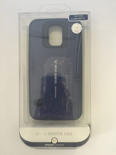 Mercury Focus bumper Samsung G900 Galaxy S5 sötétkék hátlap tok