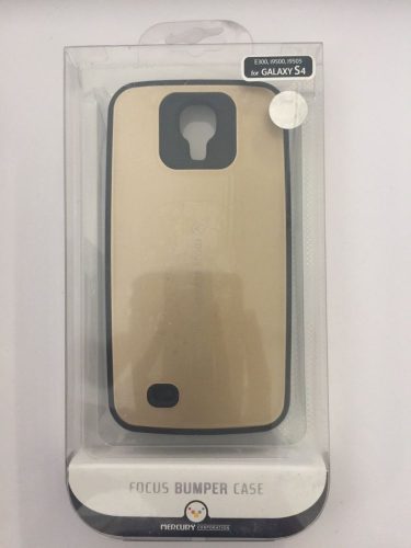 Mercury Focus bumper Samsung i9500 i9505 i9506 i9515 Galaxy S4 arany hátlap tok