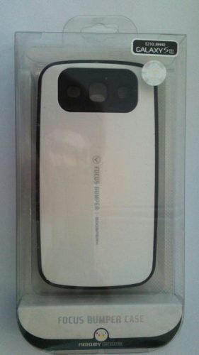 Mercury Focus bumper Samsung I9300 I9301 I9305 Galaxy S3/S3 Neo/S3 LTE ferhér hátlap tok