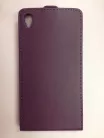 Sony Xperia Z3 D6603 lila szilikon keretes vékony flip tok