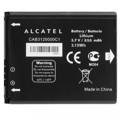 Alcatel OT-2005D OT-2040D CAB3120000C1 gyári akkumulátor 850mAh