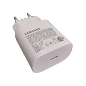   Samsung hálózati gyors töltőfej Type-C csatlakozóval, gyári, 3A, fehér, EP-TA800EWE (CSOMAGOLÁS NÉLKÜLI)