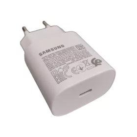   Samsung hálózati gyors töltőfej Type-C csatlakozóval, gyári, 3A, fehér, EP-TA800EWE (CSOMAGOLÁS NÉLKÜLI)