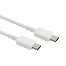   Samsung Type-C - Type-C gyorstöltő adatkábel, gyári, fehér, 5A, 1M, EP-DN970BWE (CSOMAGOLÁS NÉLKÜLI)