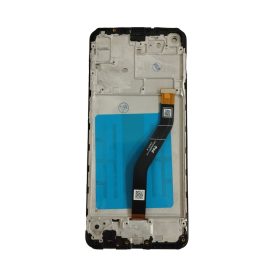   Samsung Galaxy A21 LCD + érintőpanel kerettel, fekete, SM-A215