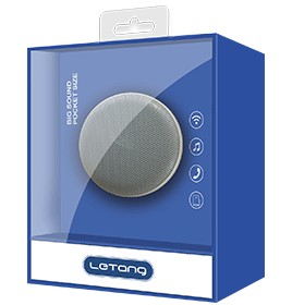 Letang YX-02 ezüst fém bluetooth hangszóró 5W