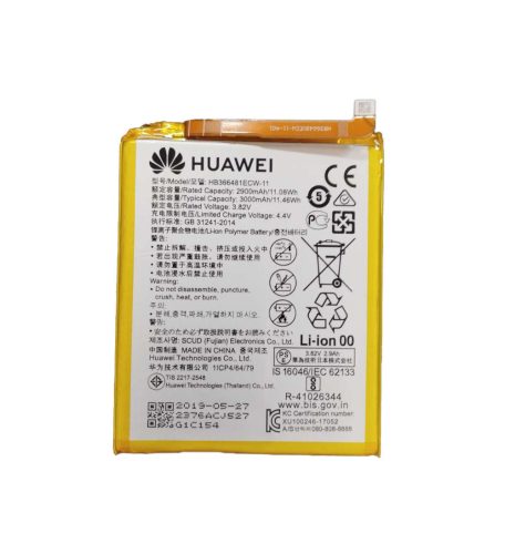 Huawei HB366481ECW-11 P Smart / Y6 2018 gyári akkumulátor 2900mAh
