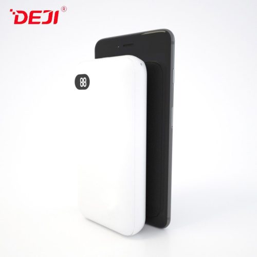 DEJI DJ-221 (P163) fehér power bank led kijelzővel 20000mAh