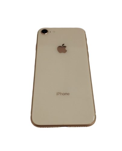 [K.ÁFA] Apple iPhone 8 128GB mobiltelefon, arany, Grade AB, akku 100%, (HASZNÁLT, DOBOZ ÉS TARTOZÉK NÉLKÜL) 