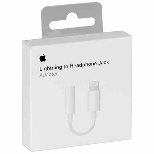 Apple iPhone 8pin - 3,5mm jack adapter, gyári, fehér (MMX62ZM/A)