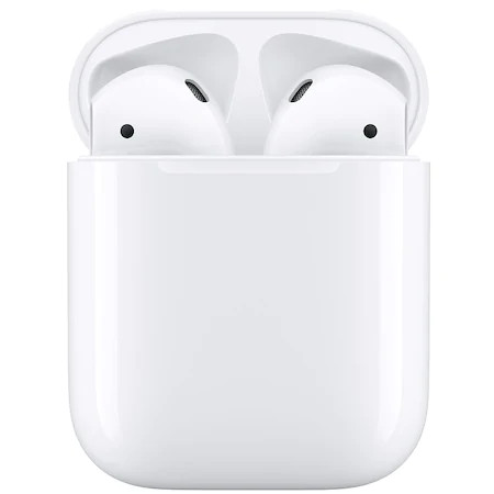 Apple AirPods 2 vezeték nélküli fülhallgató töltőtokkal, fehér, (MV7N2AM/A)