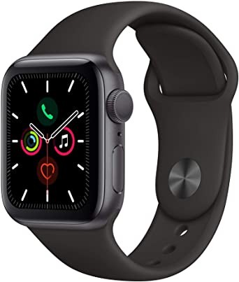 Apple watch 5.generáció 44mm e-simes A2157 fekete zsugorfóliás új (Szeptember 4. aktiválva)