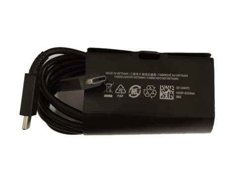 Samsung Type-C - Type-C gyorstöltő adatkábel, gyári, fekete, 1M, 5A, EP-DN975BBE (CSOMAGOLÁS NÉLKÜLI)