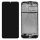 Samsung M215 / M307 Galaxy M21 / M30s fekete gyári LCD+érintőpanel kerettel, mikrofonnal