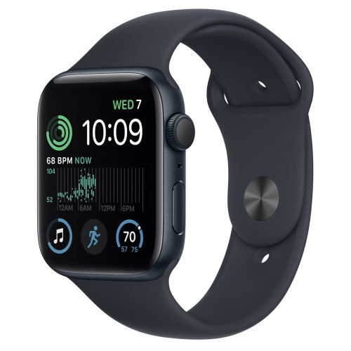 [K.ÁFA] Apple Watch SE 2022 okosóra, 40mm, S/M, Midnight alumínium tok (HASZNÁLT)