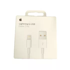   Apple iPhone 8pin adatkábel, gyári, 1M, fehér, MUQW3ZM/A (CSOMAGOLT)