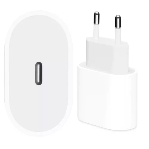 Apple hálózati Type-C töltőfej, 20W, gyári, fehér, MD3J4ZM/A (CSOMAGOLT)