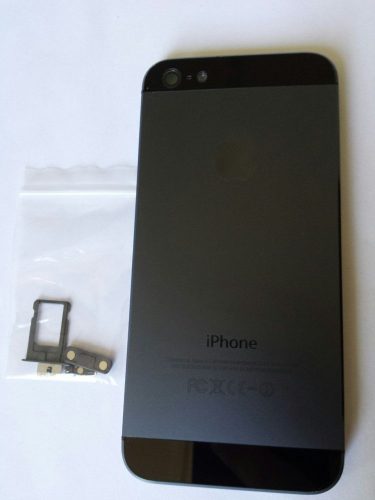 iPhone 5 5G fekete (space gray) készülék hátlap/ház/keret