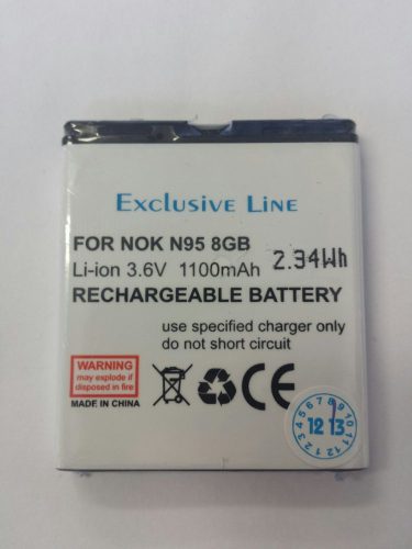 Nokia BL-6F N78 N79 N95 8gb utángyártott akkumulátor 1100mAh