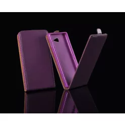 LG F70 D315 lila szilikon keretes vékony flip tok