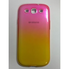   Samsung I9300 I9301 I9305 Galaxy S3/S3 Neo/S3 LTE pink és sárga színű 0.3mm ultra vékony szilikon tok