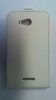 Sony Xperia E4G E2003 fehér szilikon keretes vékony flip tok