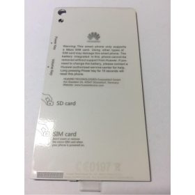 Huawei P6 fehér gyári készülék hátlap