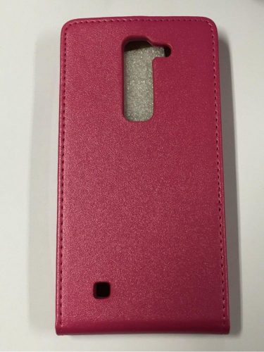 LG G4C H525N Magna H520F H500F pink rózsaszín szilikon keretes vékony flip tok