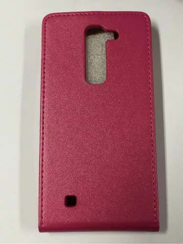 LG G4C H525N Magna H520F H500F pink rózsaszín szilikon keretes vékony flip tok