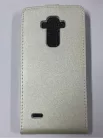 LG G4 Stylus H635N fehér szilikon keretes vékony flip tok