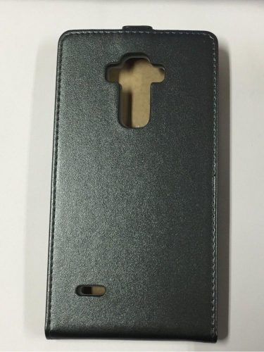 LG G4 Stylus H635N grafit szürke szilikon keretes vékony flip tok