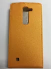 LG G4C H525N Magna H520F H500F narancssárga szilikon keretes vékony flip tok