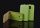 Sony Xperia M4 Aqua E2303 zöld szilikon keretes vékony flip tok