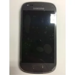   Samsung Galaxy S3 Mini VE LCD + érintőpanel kerettel, gyári, szürke, SM-I8200