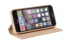 Huawei Y6 II telefon tok, könyvtok, oldalra nyíló tok, mágnesesen záródó, arany, Smart Magnet